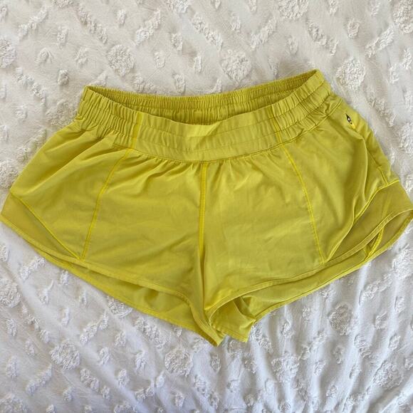 Lululemon Pants - Lululemon Hotty Hot Shorts Womens Sz 8 High Rise 2.5" Inseam Electric Lemon